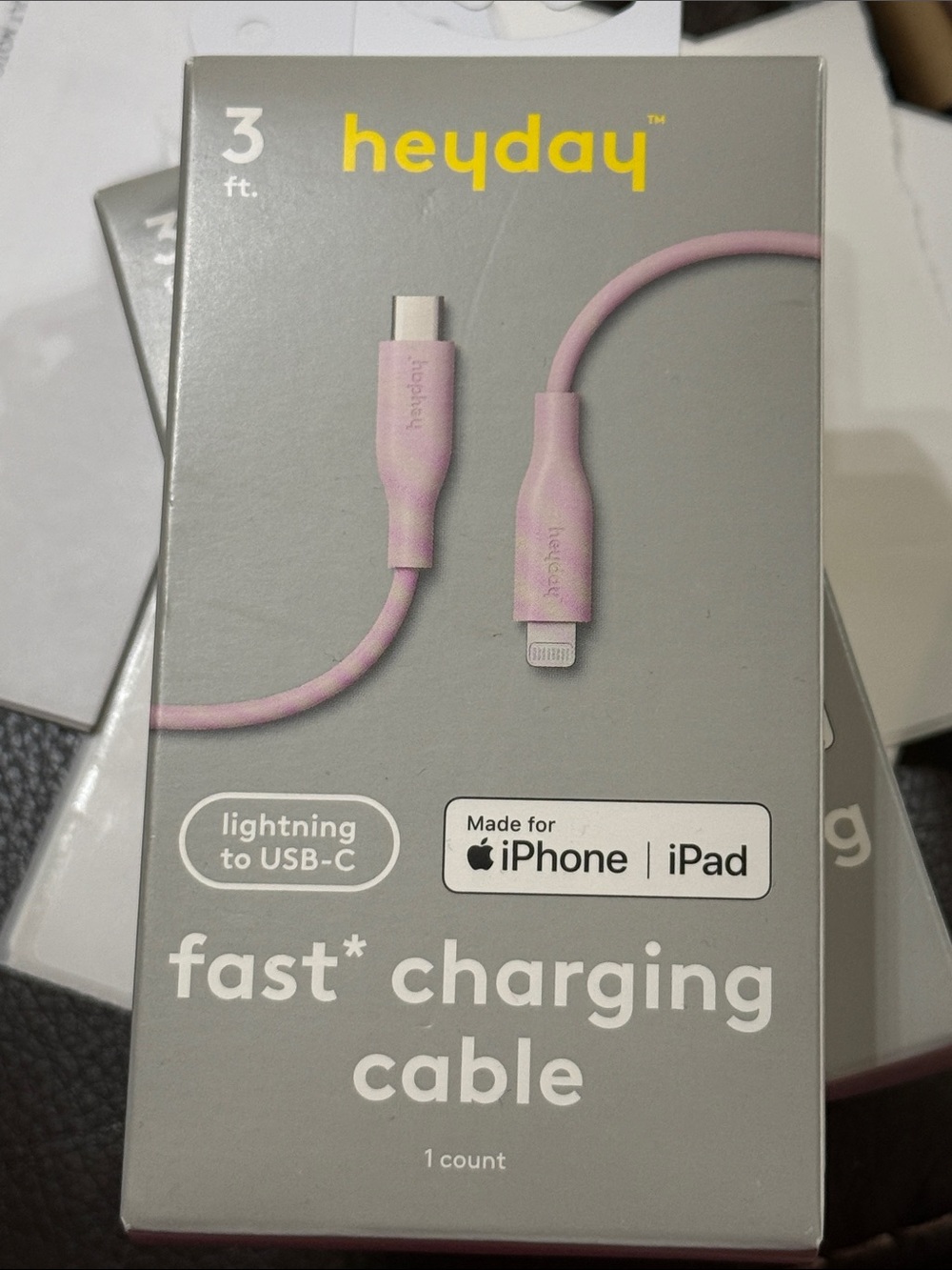 Heyday Lavender USB-C to USB-C Cable